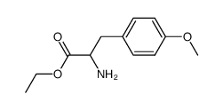 (±)-ethyl 2-amino-3-(4-methoxyphenyl)propanoate结构式