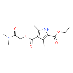 1H-Pyrrole-2,4-dicarboxylicacid,3,5-dimethyl-,4-[2-(dimethylamino)-2-oxoethyl]2-ethylester(9CI) structure