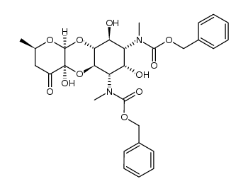 N,N-bis(benzyloxycarbonyl)-spectinomycin结构式