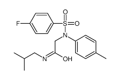 2-(N-(4-fluorophenyl)sulfonyl-4-methylanilino)-N-(2-methylpropyl)acetamide Structure