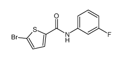 5-bromo-N-(3-fluorophenyl)thiophene-2-carboxamide Structure