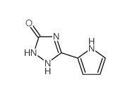 3H-1,2,4-Triazol-3-one,1,2-dihydro-5-(1H-pyrrol-2-yl)-结构式