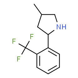 Pyrrolidine, 4-methyl-2-[2-(trifluoromethyl)phenyl]- (9CI)结构式