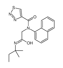 1,2,3-Thiadiazole-4-carboxamide,N-[2-[(1,1-dimethylpropyl)amino]-2-oxoethyl]-N-1-naphthalenyl-(9CI) picture