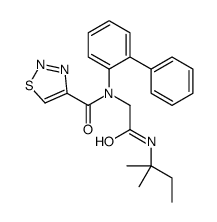 1,2,3-Thiadiazole-4-carboxamide,N-[1,1-biphenyl]-2-yl-N-[2-[(1,1-dimethylpropyl)amino]-2-oxoethyl]-(9CI) Structure