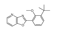 2-(3-tert-butyl-2-methoxyphenyl)-[1,3]oxazolo[4,5-b]pyridine结构式