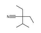 2,2-diethyl-3-methylbutanenitrile结构式