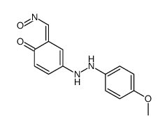 4-[2-(4-methoxyphenyl)hydrazinyl]-6-(nitrosomethylidene)cyclohexa-2,4-dien-1-one Structure