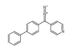 4-[diazo-(4-phenylphenyl)methyl]pyridine结构式