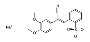 (3,4-dimethoxyphenyl)cinnamonitrile-2'-sulfonate结构式