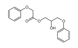 (2-hydroxy-3-phenoxypropyl) 2-phenoxyacetate Structure