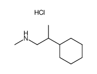 (2-cyclohexyl-propyl)-methyl-amine, hydrochloride Structure