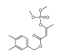 3-(Dimethoxyphosphinyloxy)-2-butenoic acid 3,4-dimethylbenzyl ester Structure