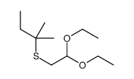 2-(2,2-diethoxyethylsulfanyl)-2-methylbutane结构式