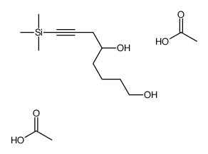 acetic acid,8-trimethylsilyloct-7-yne-1,5-diol结构式