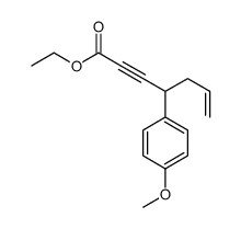 ethyl 4-(4-methoxyphenyl)hept-6-en-2-ynoate Structure