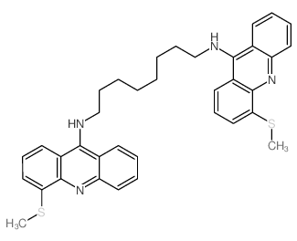 1,8-Octanediamine,N,N'-bis[4-(methylthio)-9-acridinyl]- (9CI)结构式