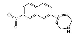 4-(6-nitroisoquinolin-3-yl)-4,10-diazabicyclo[4.3.1]decane Structure