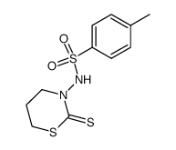 3-(toluene-4-sulfonylamino)-[1,3]thiazinane-2-thione结构式