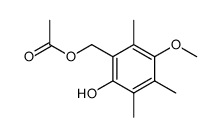 4-Hydroxy-5-methoxy-3,4,6-trimethylbenzylacetat Structure