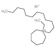 1-dodecyl-1-ethyl-1-azoniacycloheptane structure