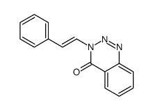 3-(2-phenylethenyl)-1,2,3-benzotriazin-4-one Structure