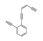 2-hex-3-en-1,5-diynylbenzonitrile结构式