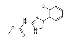 [4-(2-chloro-phenyl)-4,5-dihydro-1H-imidazol-2-yl]-carbamic acid methyl ester Structure