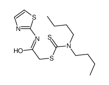 [2-oxo-2-(1,3-thiazol-2-ylamino)ethyl] N,N-dibutylcarbamodithioate Structure