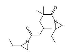 1,1'-[2,2,4(or 2,4,4)-trimethyl-1,6-dioxohexane-1,6-diyl]bis[2-ethylaziridine] Structure