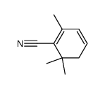 2,6,6-Trimethylcyclohexa-1,3-dien-1-ylcarbonitrile Structure