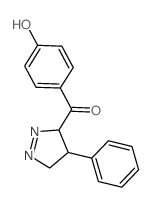 Methanone,(4,5-dihydro-4-phenyl-3H-pyrazol-3-yl)(4-hydroxyphenyl)-结构式