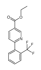 ethyl 6-[2-(trifluoromethyl)phenyl]-3-pyridinecarboxylate结构式