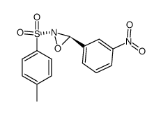 (2R,3R)-3-(3-Nitro-phenyl)-2-(toluene-4-sulfonyl)-oxaziridine结构式