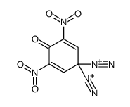 3,5-dinitro-4-oxocyclohexa-2,5-diene-1,1-didiazonium Structure