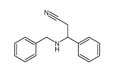 3-(benzylamino)-3-phenylpropanenitrile结构式