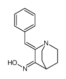 (Z)-2-((Z)-benzylidene)quinuclidin-3-one oxime Structure