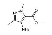 4-amino-1,3-dimethylpyrazole-5-carboxylic acid methyl ester Structure