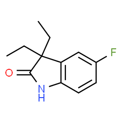 2H-Indol-2-one,3,3-diethyl-5-fluoro-1,3-dihydro-(9CI)结构式