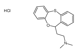 2-(6H-benzo[c][1,5]benzoxathiepin-6-yl)-N,N-dimethylethanamine,hydrochloride Structure