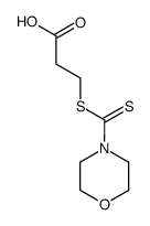 3-(morpholine-4-thiocarbonylmercapto)-propionic acid结构式