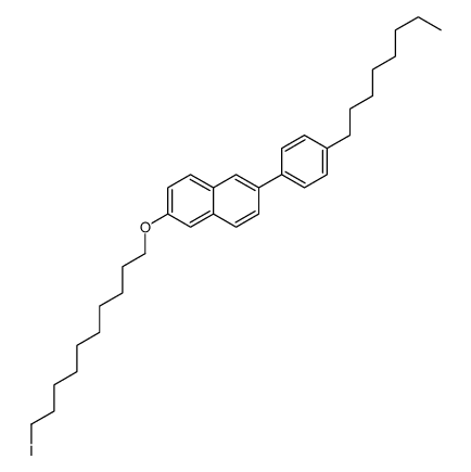 2-(10-iododecoxy)-6-(4-octylphenyl)naphthalene Structure