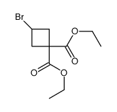 diethyl 3-bromocyclobutane-1,1-dicarboxylate结构式