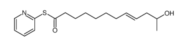 S-(pyridin-2-yl) (E)-11-hydroxydodec-8-enethioate Structure