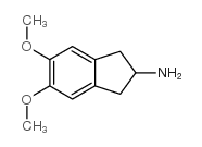 5,6-二甲氧基-2,3-二氢-1H-茚-2-胺结构式