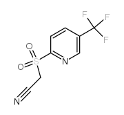 2-([5-(TRIFLUOROMETHYL)-2-PYRIDYL]SULFONYL)ACETONITRILE Structure