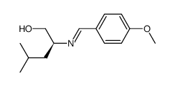 (S)-N-(p-Methoxybenzylidene)-2-amino-4-methyl-1-pentanol Structure