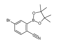 4-bromo-2-(4,4,5,5-tetramethyl-1,3,2-dioxaborolan-2-yl)benzonitrile Structure