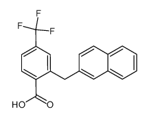 2-(2-naphthylmethyl)-4-(trifluoromethyl)benzoic acid结构式