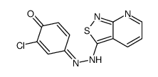 2-chloro-4-([1,2]thiazolo[3,4-b]pyridin-3-ylhydrazinylidene)cyclohexa-2,5-dien-1-one Structure